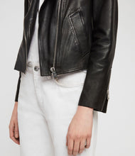 Load image into Gallery viewer, VELA LEATHER BIKER JACKET