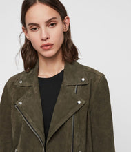 Load image into Gallery viewer, Suede Dalby Biker Jacket