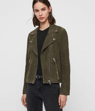 Load image into Gallery viewer, Suede Dalby Biker Jacket