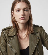 Load image into Gallery viewer, ELVA LEATHER BIKER JACKET