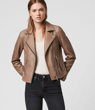 Load image into Gallery viewer, DALBY LEATHER BIKER JACKET