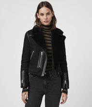 Load image into Gallery viewer, Willow Shearling Biker Jacket